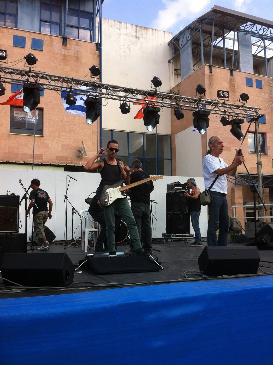 Live band stage